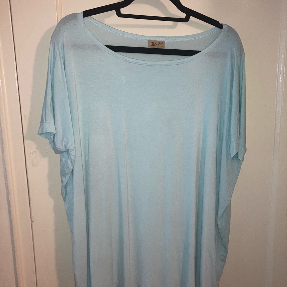 Vintage Baby blue Piko Blouse